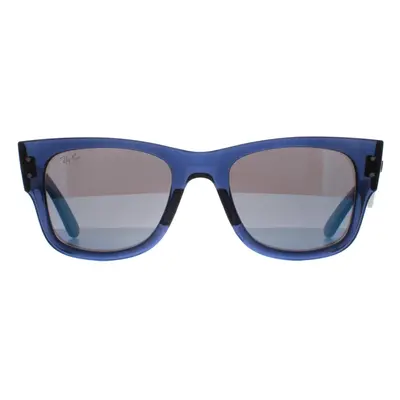 Ray-Ban Sunglasses RB0840S Mega Wayfarer 663804 Polished Transparent Dark Blue and Havana Blue M