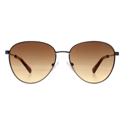 Guess Sunglasses GU8257 10F Shiny Light Nickeltin Brown Gradient