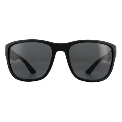 Prada Sport Sunglasses PS01US DG05S0 Black Rubber Grey