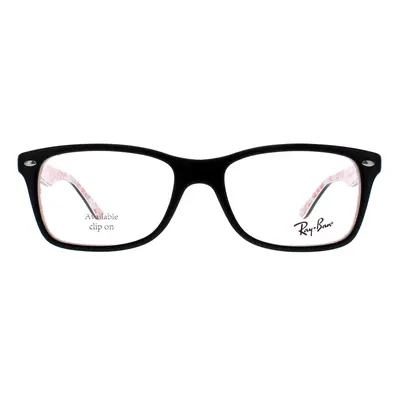 Ray-Ban Glasses Frames 5228 5014 Top Black On Texture White 53mm