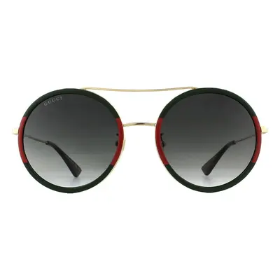 Gucci Sunglasses GG0061S 003 Gold Green and Red Green Gradient