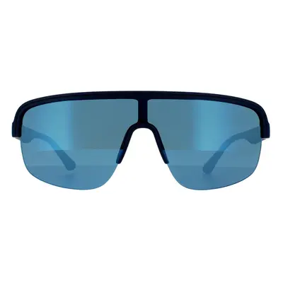 Police Sunglasses SPLB47M Arcade 3 6QSB Matte Midnight Blue Blue Mirrored