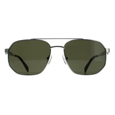 Alexander McQueen Sunglasses AM0458S 003 Silver Green