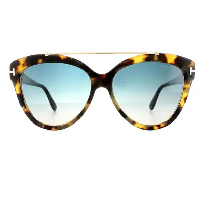 Tom Ford Sunglasses 0518 Livia 56W Havana Blue Gradient