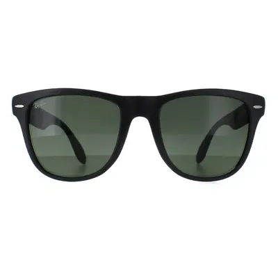 Ray-Ban Sunglasses Folding Wayfarer 4105 Matt Black Green 601S 54mm