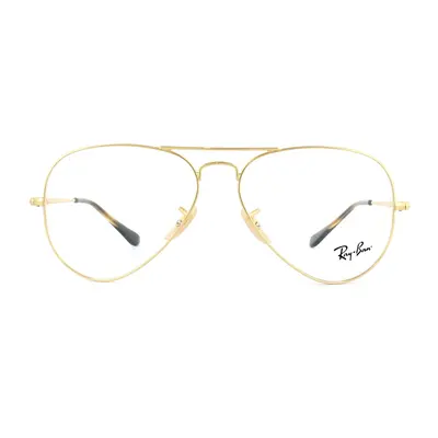 Ray-Ban Glasses Frames 6489 Aviator 2500 Gold 58mm