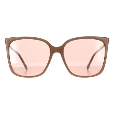 Jimmy Choo Sunglasses SCILLA/S FWM 2S Nude Pink Flash Silver Mirror