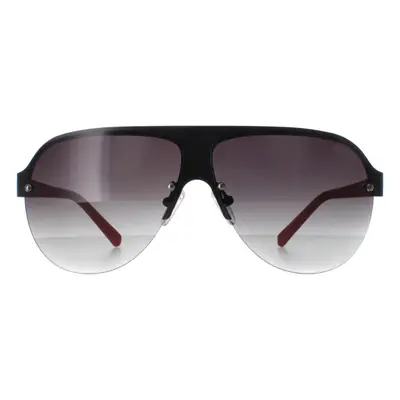 Guess Sunglasses GF0148 02B Black and Red Smoke Gradient