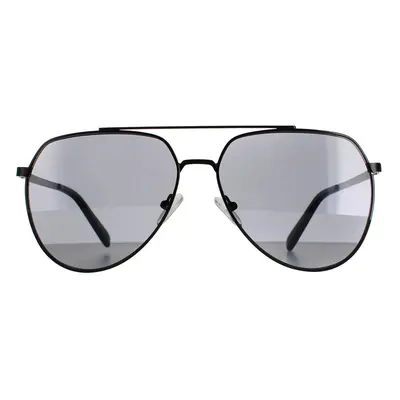 Calvin Klein Sunglasses CK20124S 001 Shiny Black Solid Smoke