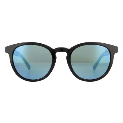 Timberland Sunglasses TB9128 01D Shiny Black Blue Blue Polarized