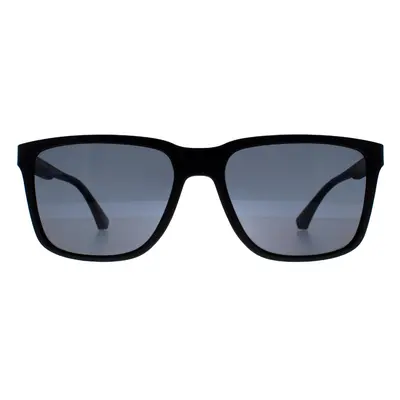 Emporio Armani Sunglasses EA4047 506381 Rubber Black Grey Polarized