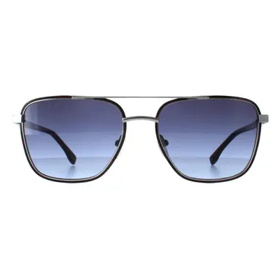 Lacoste Sunglasses L245S 040 Matte Silver Havana Blue Gradient