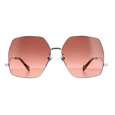 Gucci Sunglasses GG1005S 004 Silver Brown Gradient