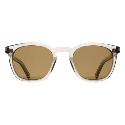 Saint Laurent Sunglasses SL28 047 Transparent Beige Brown