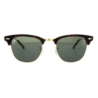 Rayban Sunglasses Clubmaster 3016 990/58 Red Havana Green Polarized Large 51mm