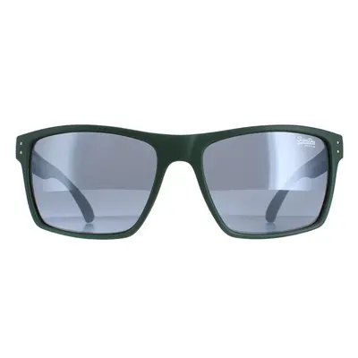 Superdry Sunglasses Kobe SDS 107 Matte Rubberised Green Grey