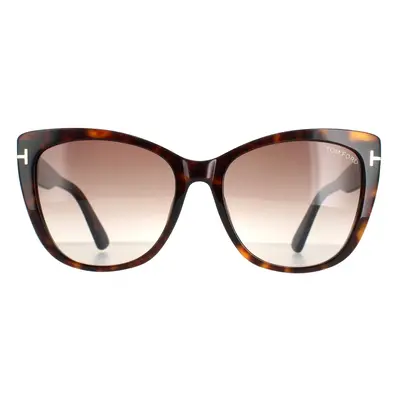 Tom Ford Sunglasses FT0937 Nora 52K Dark Havana Roviex Gradient