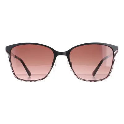 Ted Baker Sunglasses TB1563 Cerise 004 Black Brown Gradient