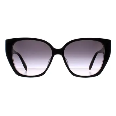 Alexander McQueen Sunglasses AM0284S 002 Black Grey Gradient