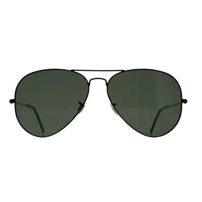 Ray-Ban Sunglasses Aviator 3025 Black Green Polarized 002/58 62mm