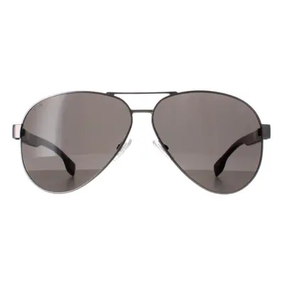 Hugo Boss Sunglasses BOSS 1560/O/S R81 Matte Ruthenium Grey Brown