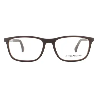 Emporio Armani Glasses Frames EA3069 5196 Rubber Brown Men