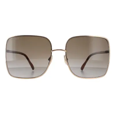 Jimmy Choo Sunglasses ALIANA/S 06J HA Gold Havana Brown Gradient