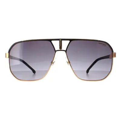 Carrera Sunglasses 1062/S SAO 9O Matte Black and Gold Dark Grey Gradient