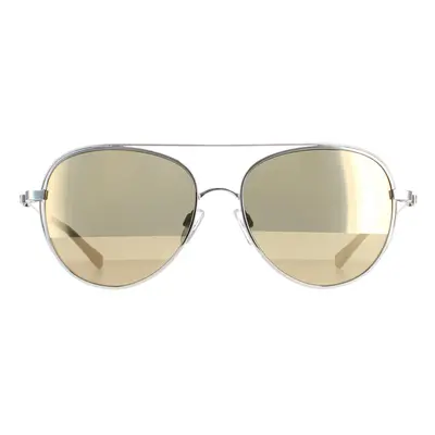 Ted Baker Sunglasses TB1575 Runa 800 Silver Gold Brown