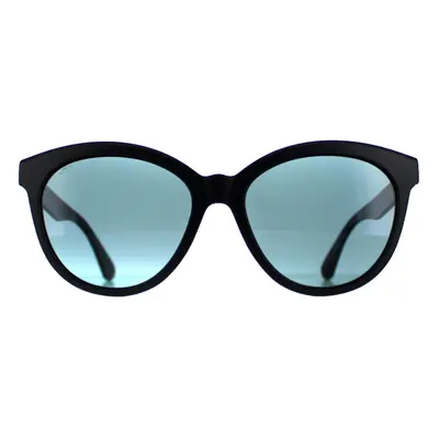 Serengeti Sunglasses Endee SS573003 Matte Black Saturn Polarized Petrol Blue