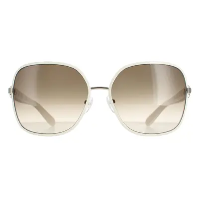 Salvatore Ferragamo Sunglasses SF150S 721 Light Gold Ivory Brown