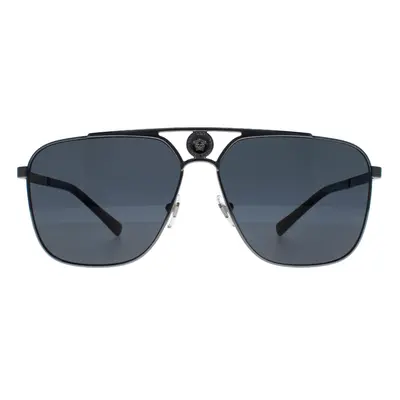 Versace Sunglasses VE2238 100181 Gunmetal Dark Grey Polarized