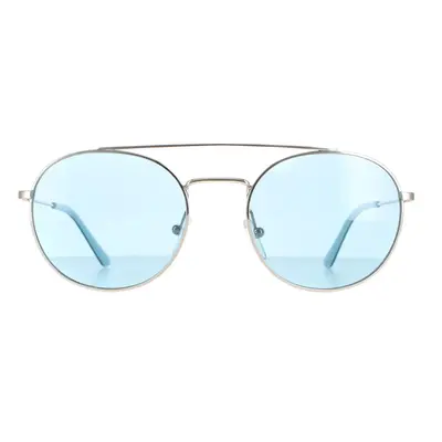 Calvin Klein Sunglasses CK18116S 046 Nickel Solid Light Blue