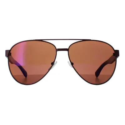 Lacoste Sunglasses L185S 615 Matte Red Brown