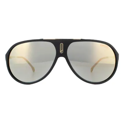 Carrera Sunglasses Hot 65 I46/JO Matte Black Gold Grey Bronze Mirrored