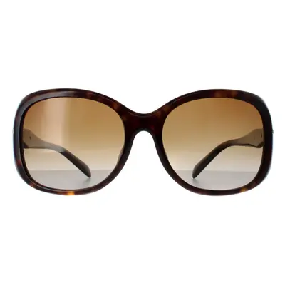 Prada Sunglasses PR04ZSF 2AU6E1 Tortoise Brown Gradient Polarized