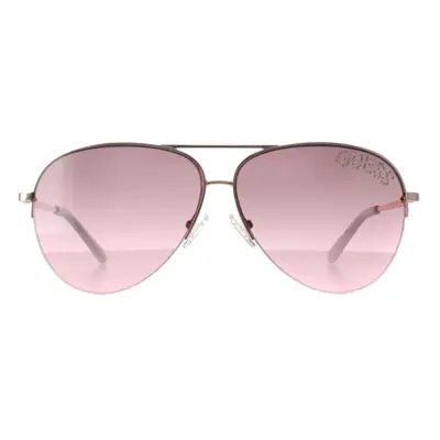 Guess Sunglasses GF6126 28T Shiny Rose Gold Bordeaux Gradient