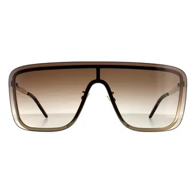 Saint Laurent Sunglasses SL 364 MASK 006 Gold Brown Gradient