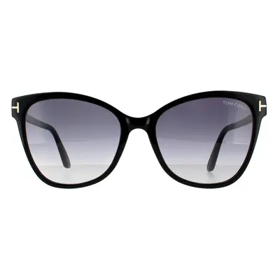 Tom Ford Sunglasses Ani FT0844 01B Shiny Black Grey Gradient