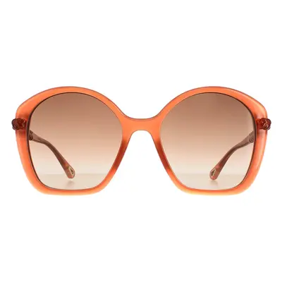 Chloe Sunglasses CH0003S 002 Dark Pink Brown Gradient