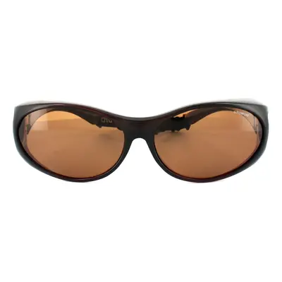 Polaroid Suncovers Fitover Sunglasses P8900 09Q HE Brown Copper Polarized