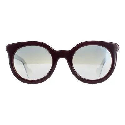 Moncler Sunglasses ML0015 71C Bordeaux Smoke Mirror