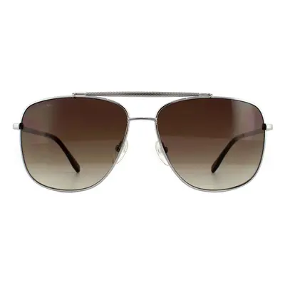 Lacoste Sunglasses L188S 035 Light Gunmetal Brown