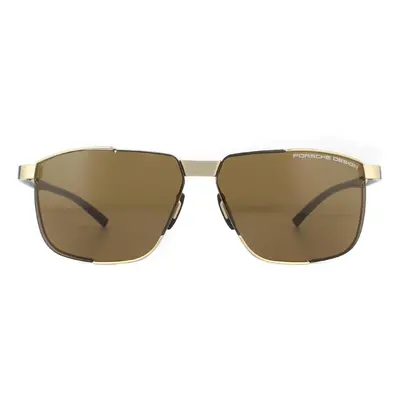 Porsche Design Sunglasses P8680 B Gold Brown