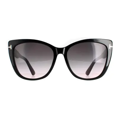 Tom Ford Sunglasses FT0937 Nora 01B Shiny Black Smoke Gradient