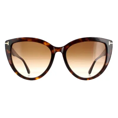 Tom Ford Sunglasses Isabella FT0915 52F Dark Havana Brown Gradient