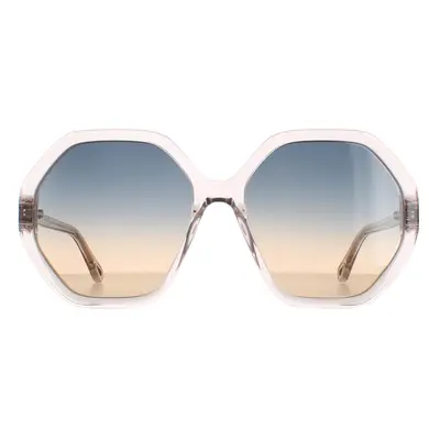 Chloe Sunglasses CH0008S Esther 002 Pink Crystal Blue to Peach Gradient