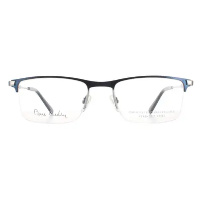 Pierre Cardin Glasses Frames P.C. 6876 KU0 Matte Blue Ruthenium Men