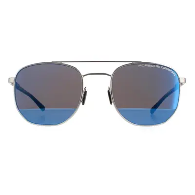 Porsche Design Sunglasses P8695 D Palladium Strong Dark Blue Mirror