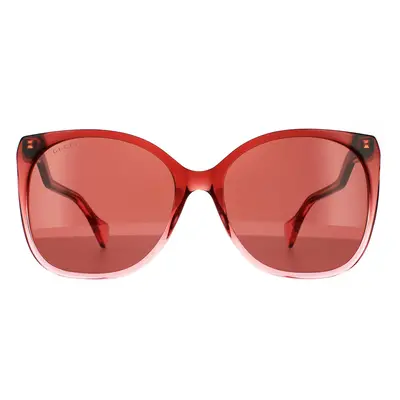 Gucci Sunglasses GG1010S 004 Burgundy Red